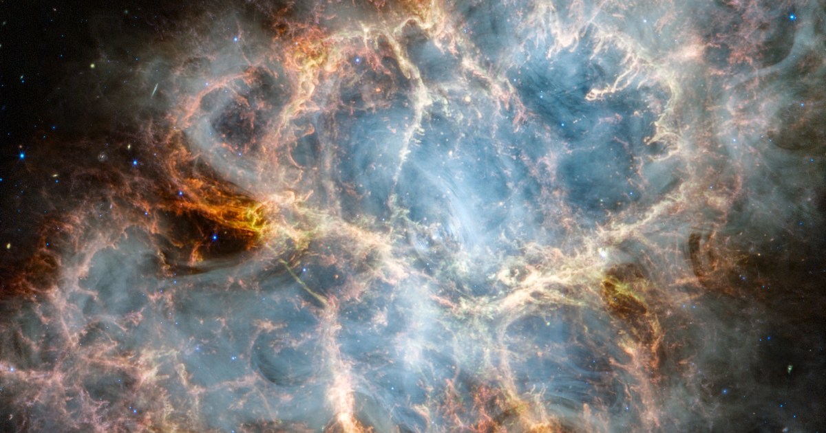 James Webb toma una fotografía de la famosa Nebulosa del Cangrejo