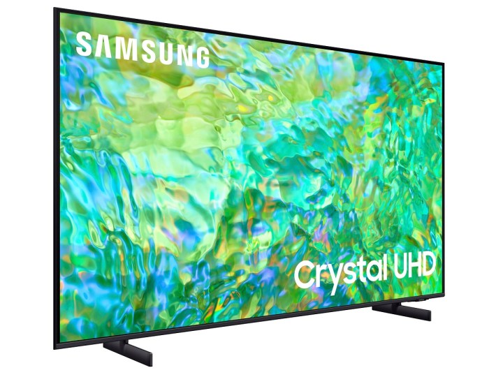 The Samsung CU8000 4K TV on a white background.