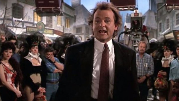 Bill Murray in Scrooged.