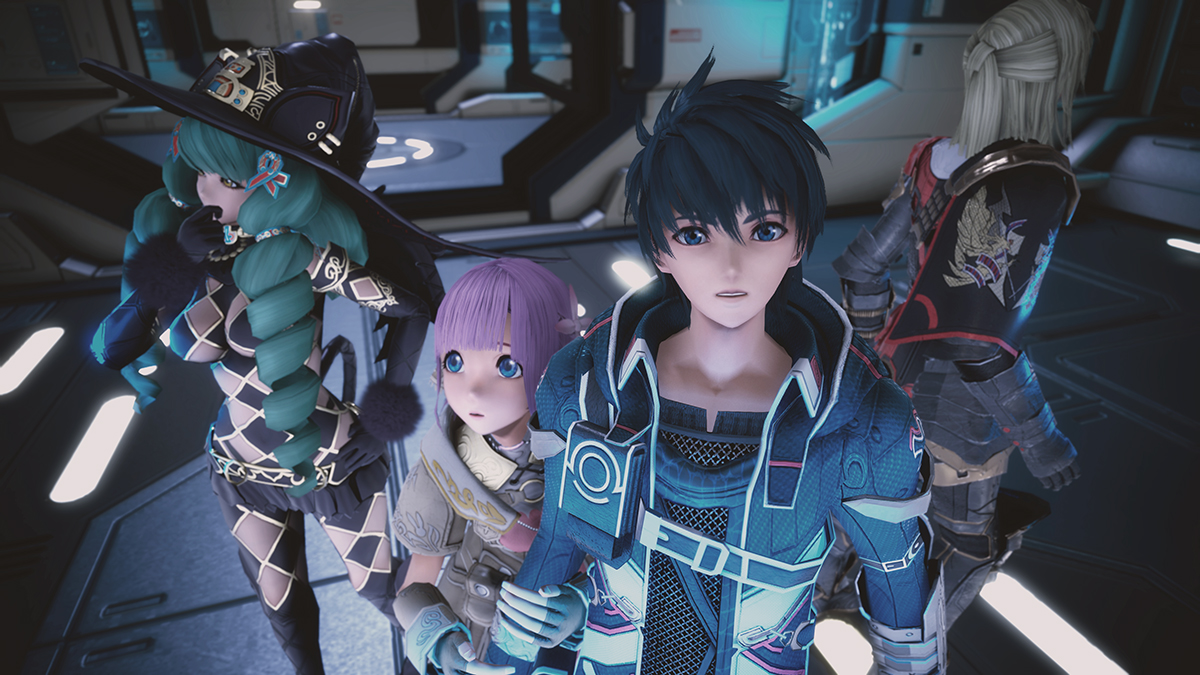 The cast of Star Ocean 5 standing together.