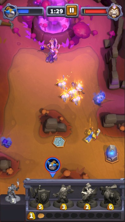 A gameplay screenshot from Warcraft Rumble