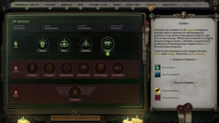 بهترین کهن الگوها در Warhammer 40,000: Rogue Trader