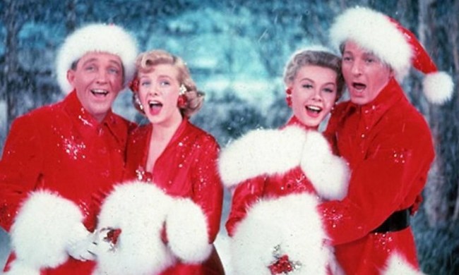 Bing Crosby, Rosemary Clooney, Vera-Ellen, and Danny Kaye in White Christmas.
