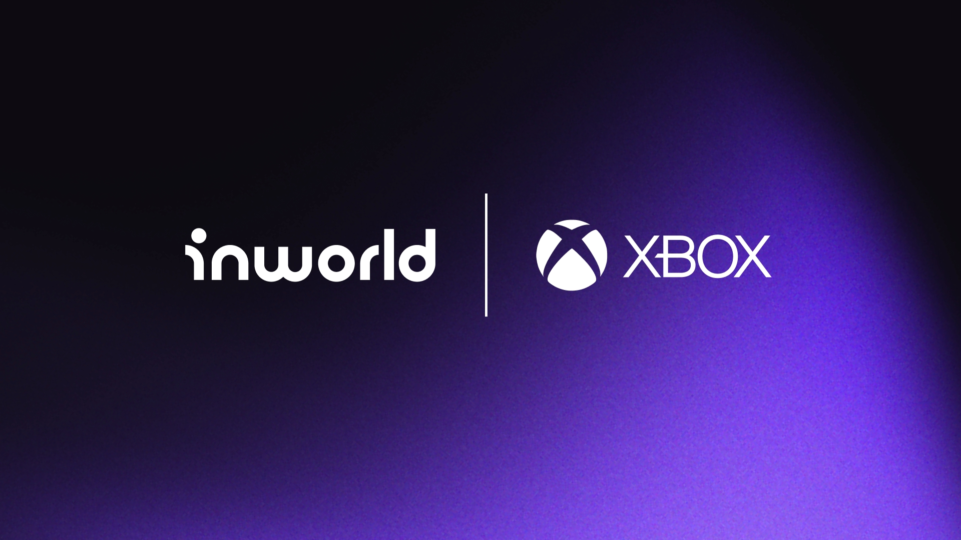 The art for Xbox and Inworld's AI partnership.