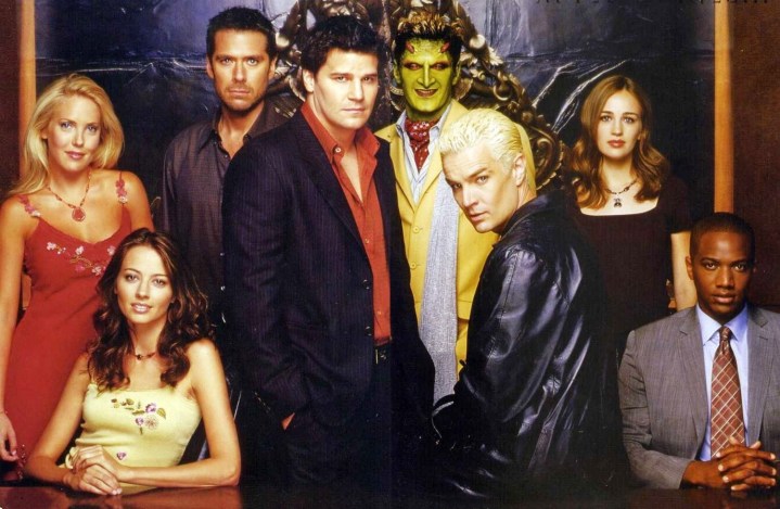 The cast of the TV series Angel, a spinoff of Buffy the Vampire Slayer.