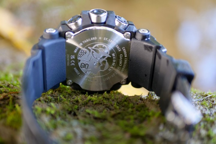 The G-Shock GW-9500 Mudman on some mud and grass.