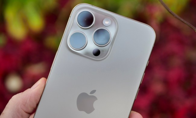 The Apple iPhone 15 Pro Max's camera module.