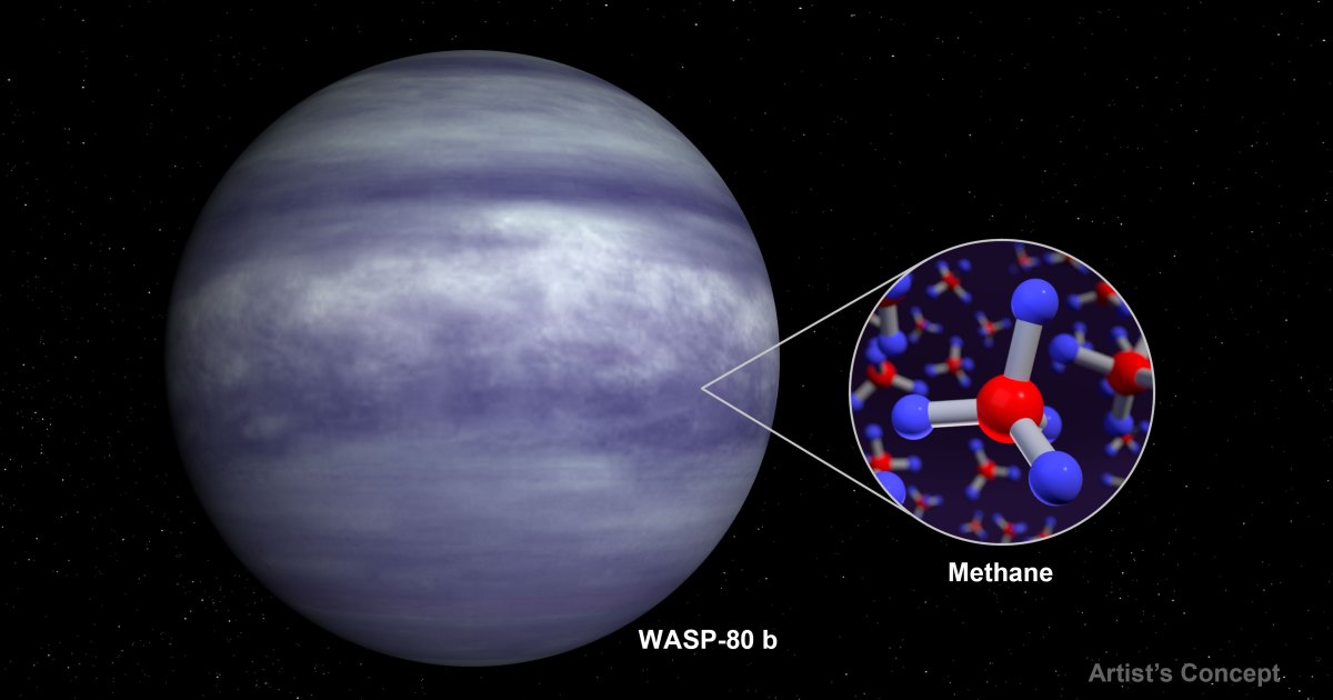 James Webb descubrió metano en la atmósfera de un exoplaneta