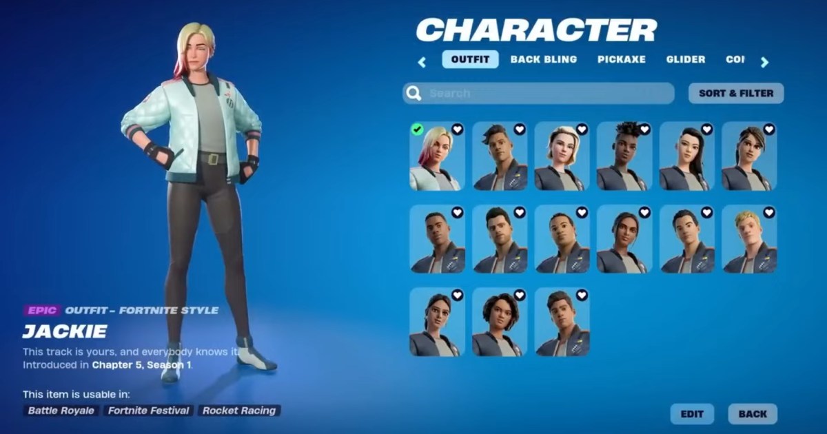 Find out how to get the free Jackie pores and skin in Fortnite: Rocket Racing