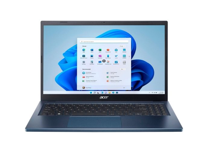 The Acer Aspire 3's Steam Blue edition.