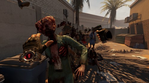 A zombie attacks the player in Arizona Sunshine 2.