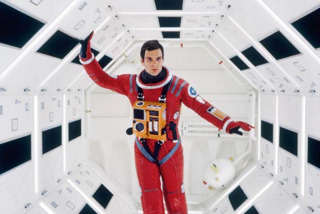 Dave walking on the ship in 2001: A Space Odyssey.