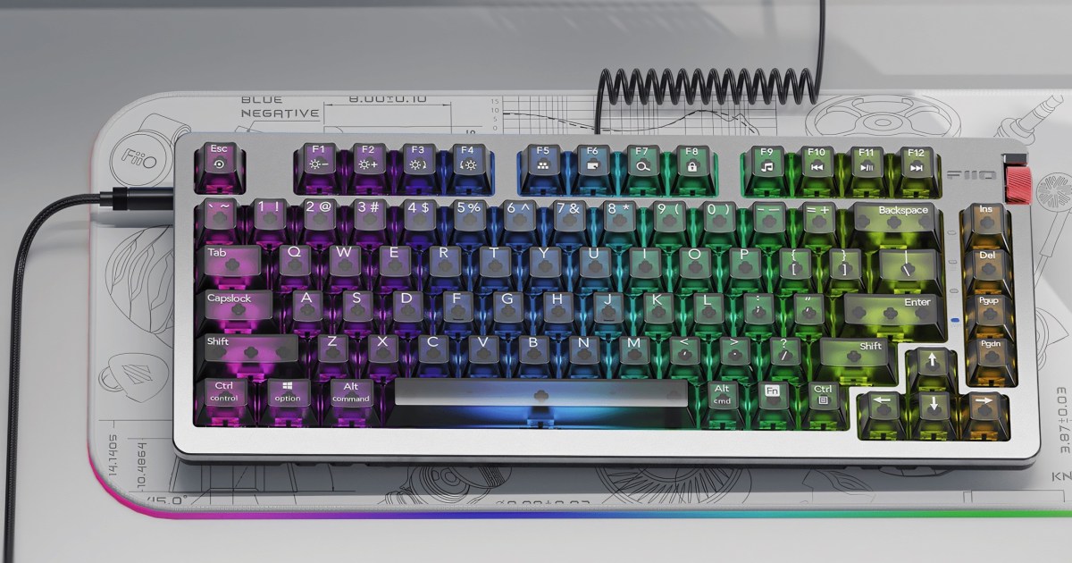 Fiio KB3 infuses a mechanical keyboard with a hi-res DAC