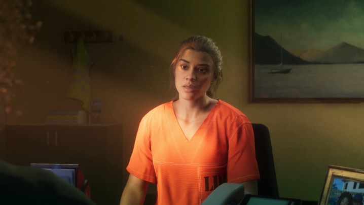 Lucia wird in Grand Theft Auto VI im Gefängnis interviewt.