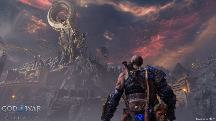 Kratos regarde la Grèce dans God of War Ragnarok : Valhalla.