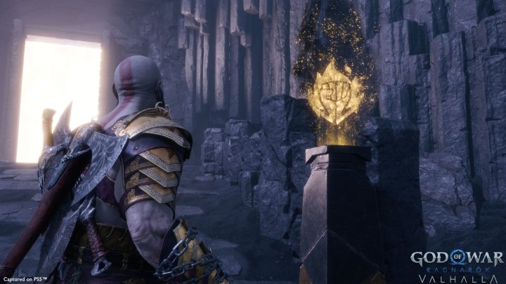 Kratos chooses a Spartan Rage ability in God of War Ragnarok Valhalla.