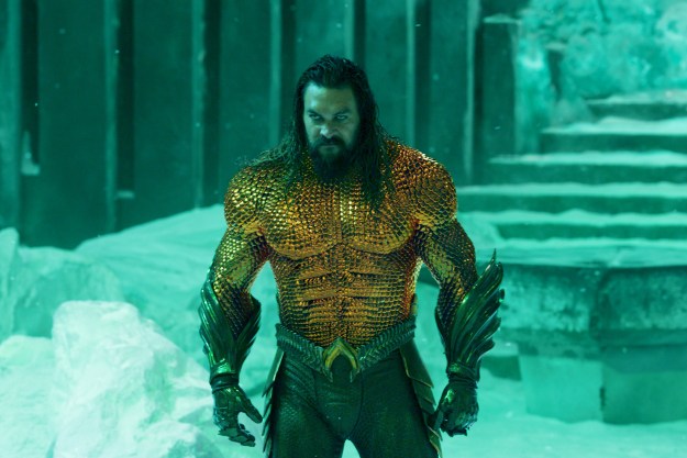 Jason Momoa wears his Aquaman armor successful Aquaman and nan Lost Kingdom.