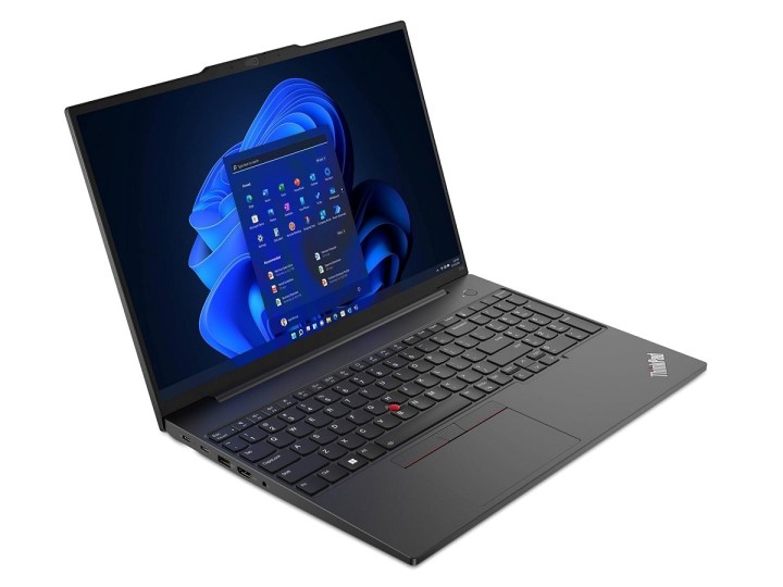 The Lenovo ThinkPad E16 Gen 1 laptop on a white background.