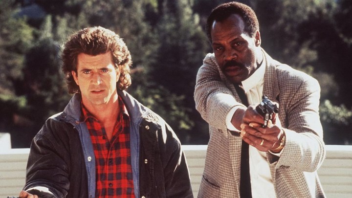 Mel Gibson and Danny Glover in Lethal Weapon 2.