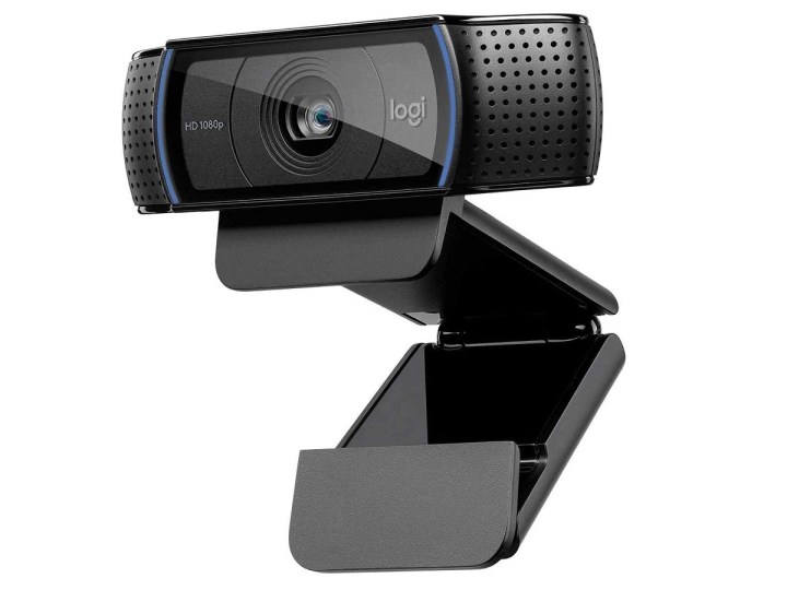 The Logitech C920S Pro webcam on a white background.
