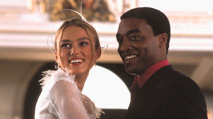 Keira Knightley and Chiwetel Ejiofor in Love Actually.
