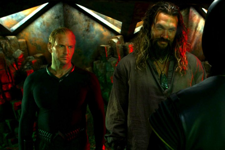 Orm and Arthur stand together in Aquaman and the Lost Kingdom.