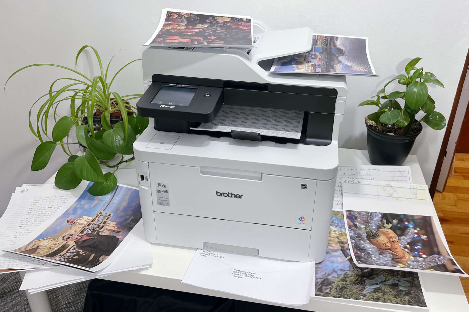 Quality is good for black-and-white and color documents, but photos are not the Brother MFC-L3780 CDW's strength.