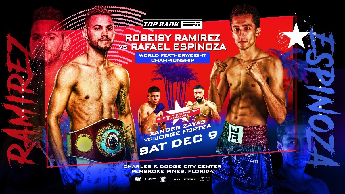 Robey Ramirez vs Rafael Espinoza: How to Streaming Heisman night boxing را تماشا کنید