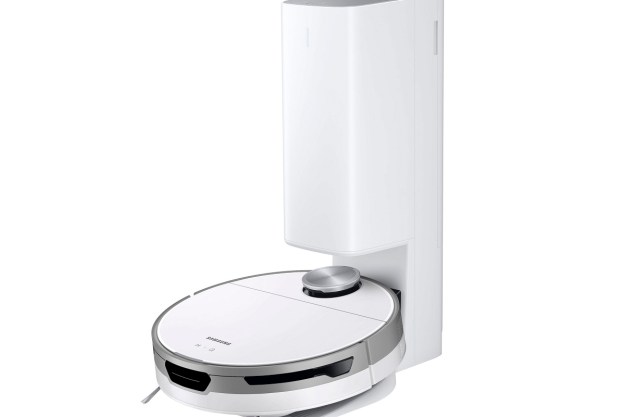 The Samsung Jet Bot+ robot vacuum with its Clean Station.