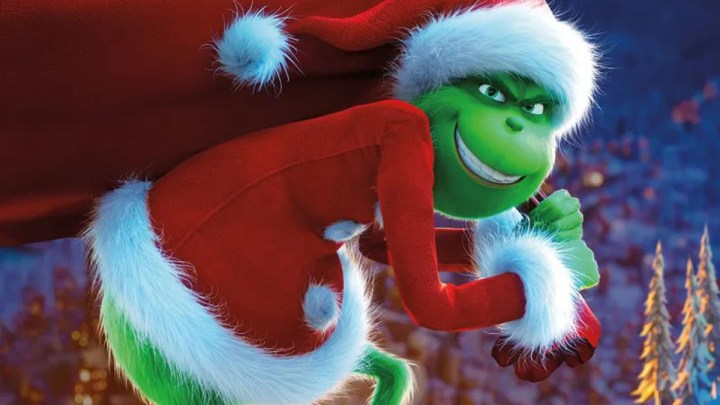 El Grinch en el proceso de robar la Navidad.