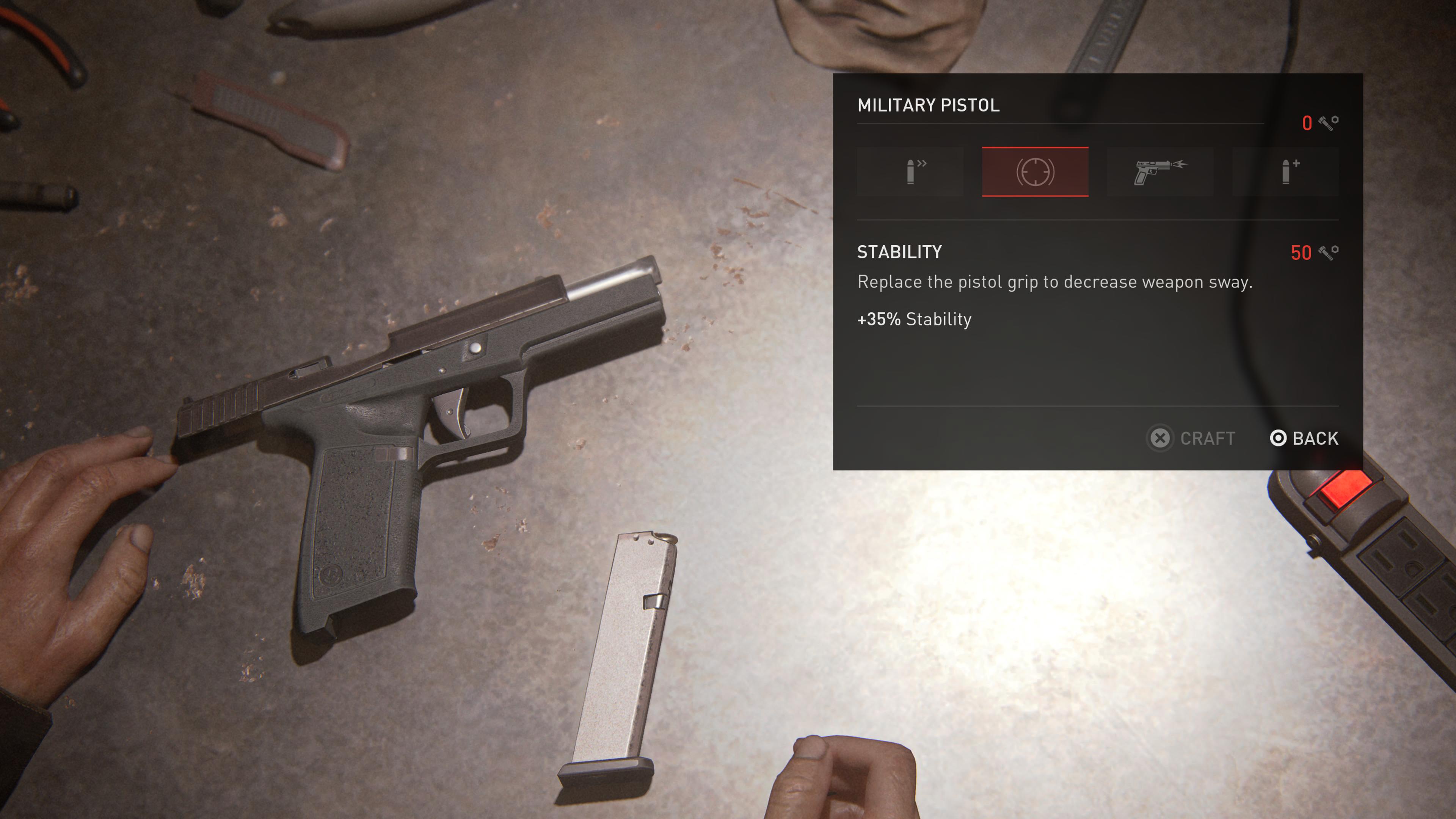 Pistol in The Last of Us Remastered 2