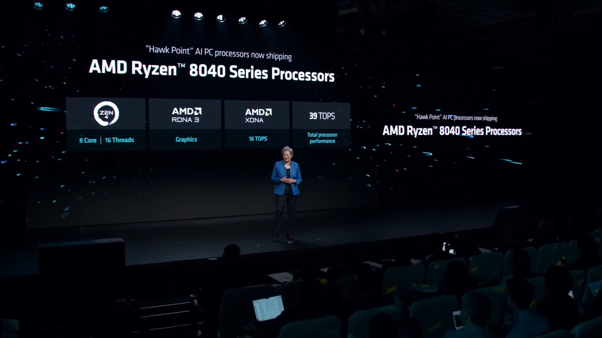 AMD revealing its Ryzen 8040 CPUs.