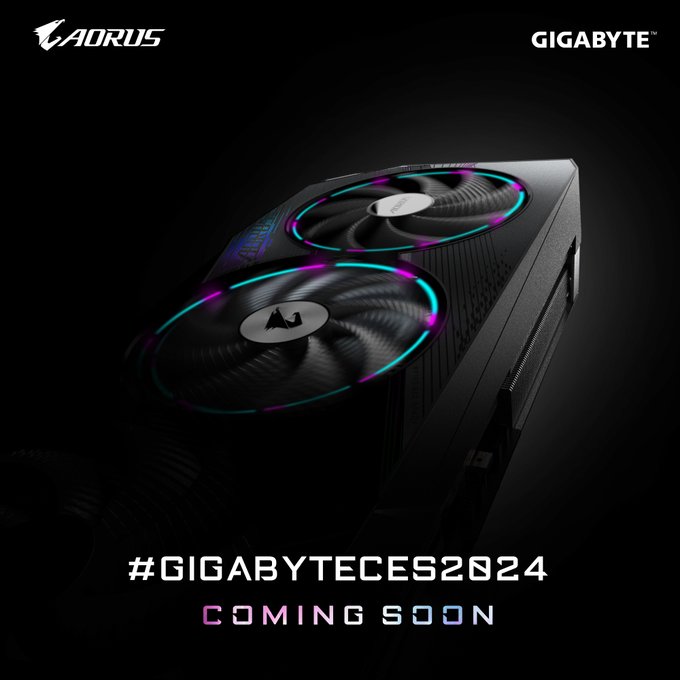 A teaser shared by Gigabyte for its upcoming RTX 40 Super series GPUs.