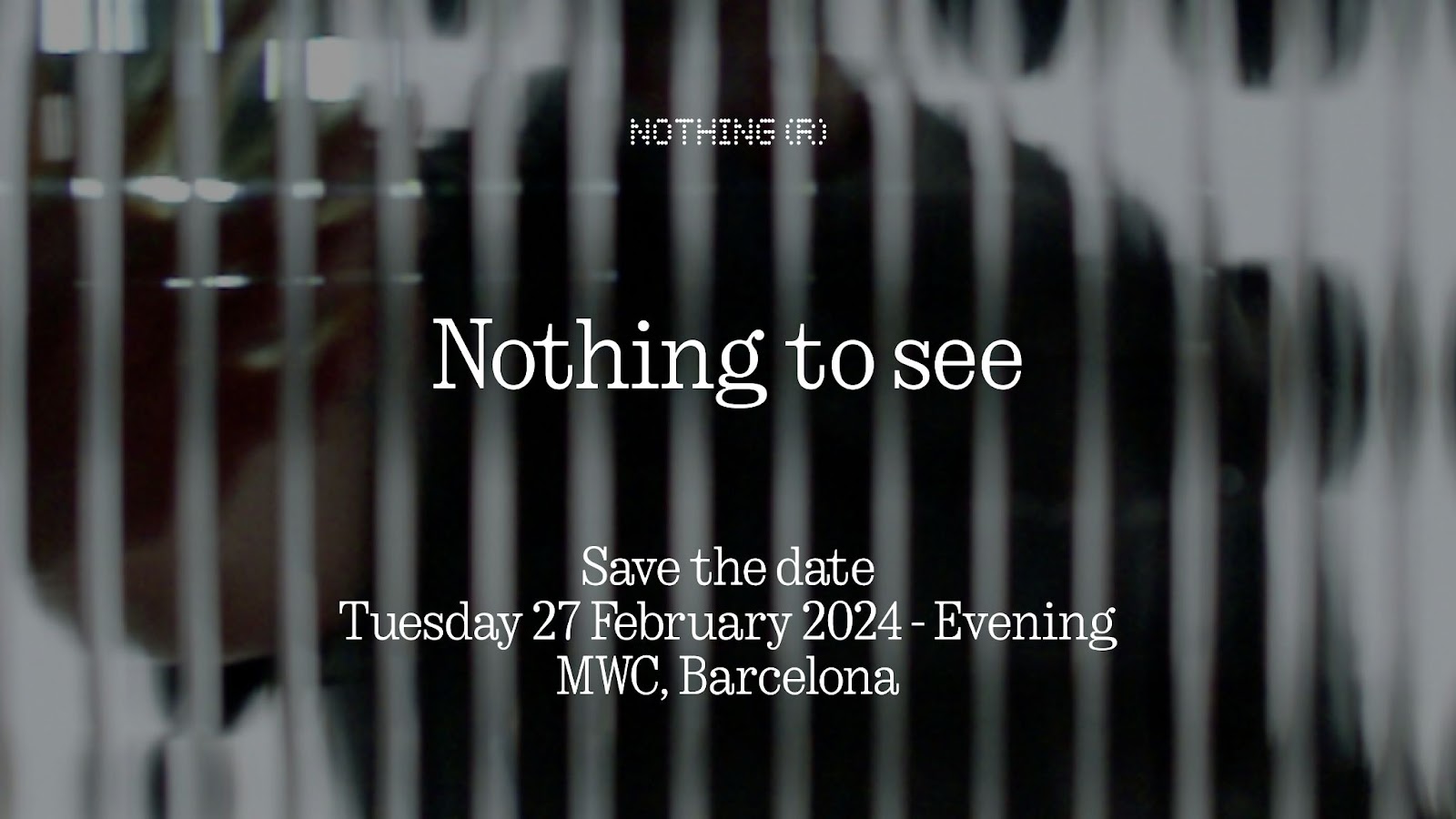 Press invite for Nothing's MWC 2024 event.
