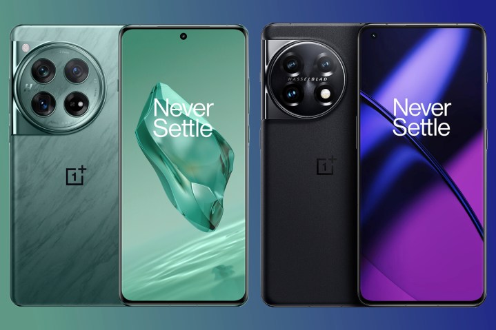 Renders of the OnePlus 12 and the OnePlus 11.