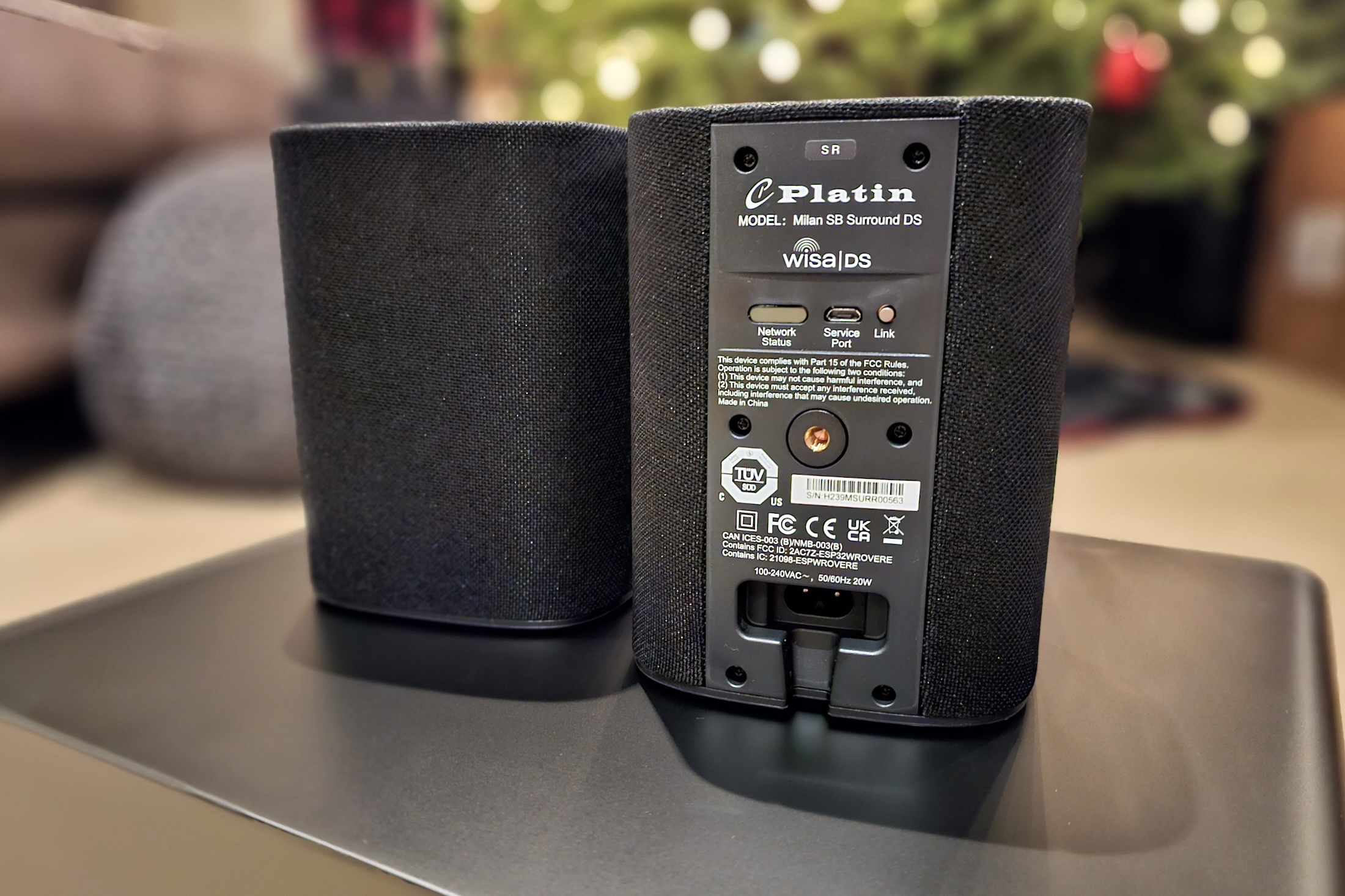 Platin Audio Milan 5.1.4 wireless surround speakers.