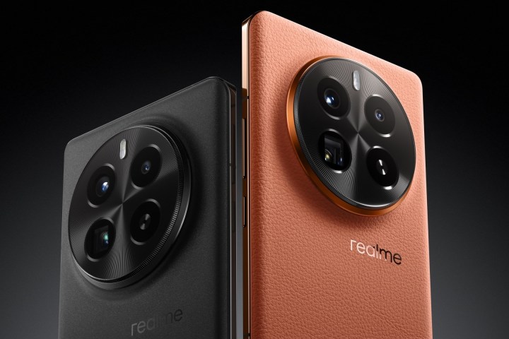 Realme GT5 Pro in orange and black.