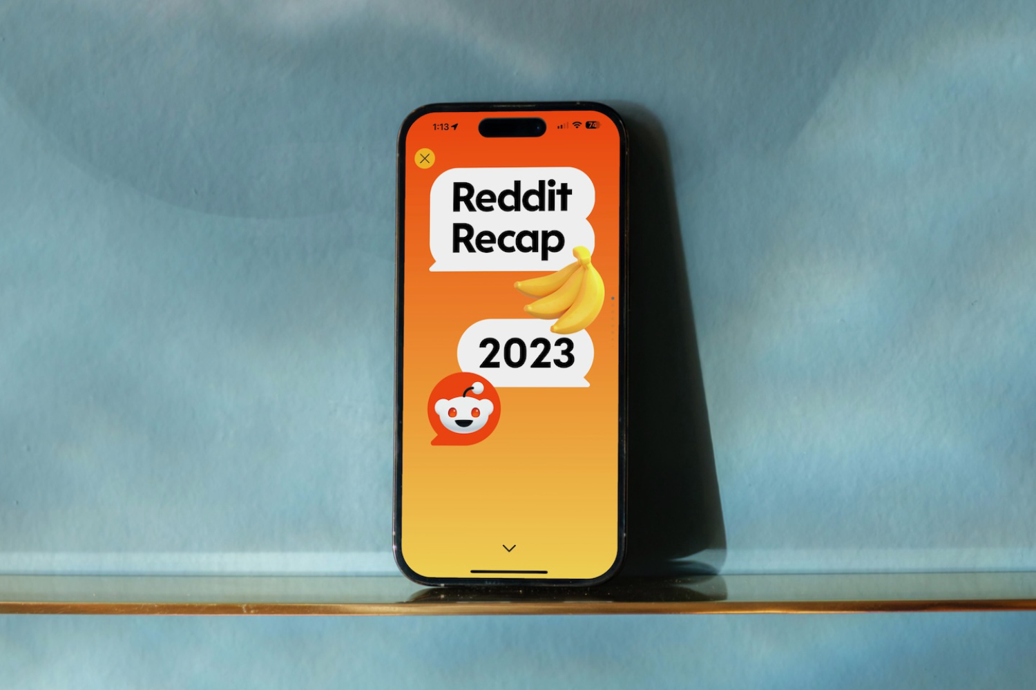 Reddit Recap 2023 on an iPhone.