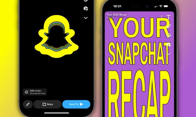 Snapchat Recap 2023 running on iPhones.