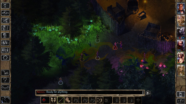 A screenshot from Baldur's Gate 2.