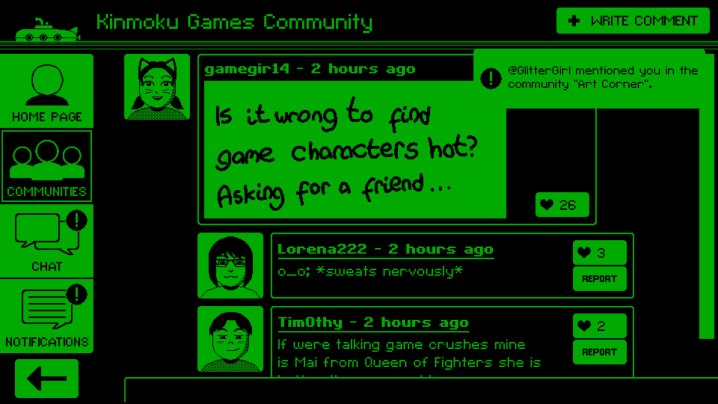 Users talk in a Videoverse forum for games.