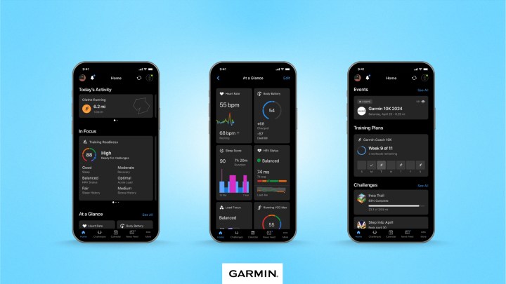 طراحی جدید اپلیکیشن Garmin Connect.
