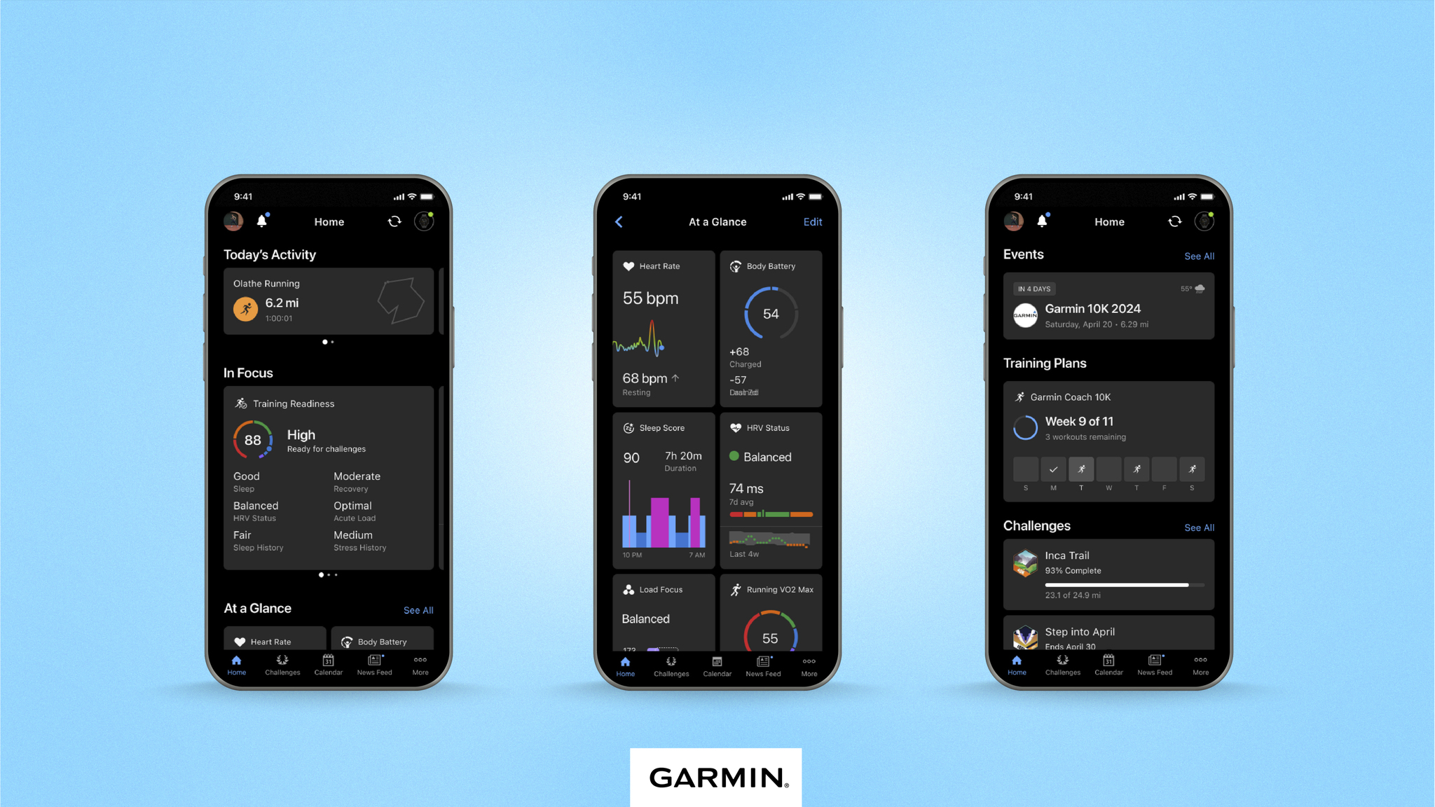 طراحی جدید اپلیکیشن Garmin Connect.