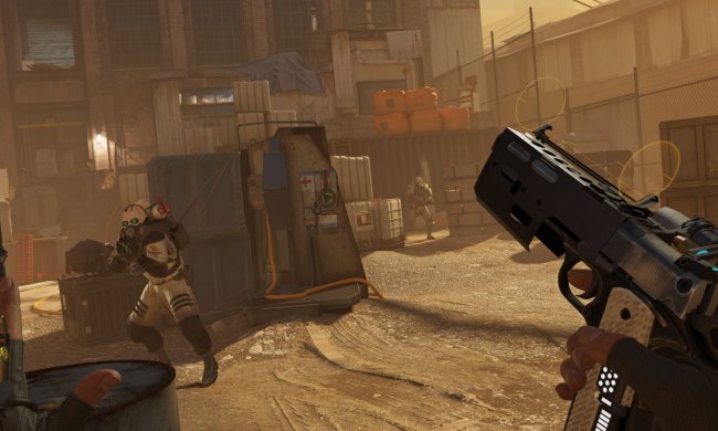 A screenshot of VR game Half-Life Alyx.
