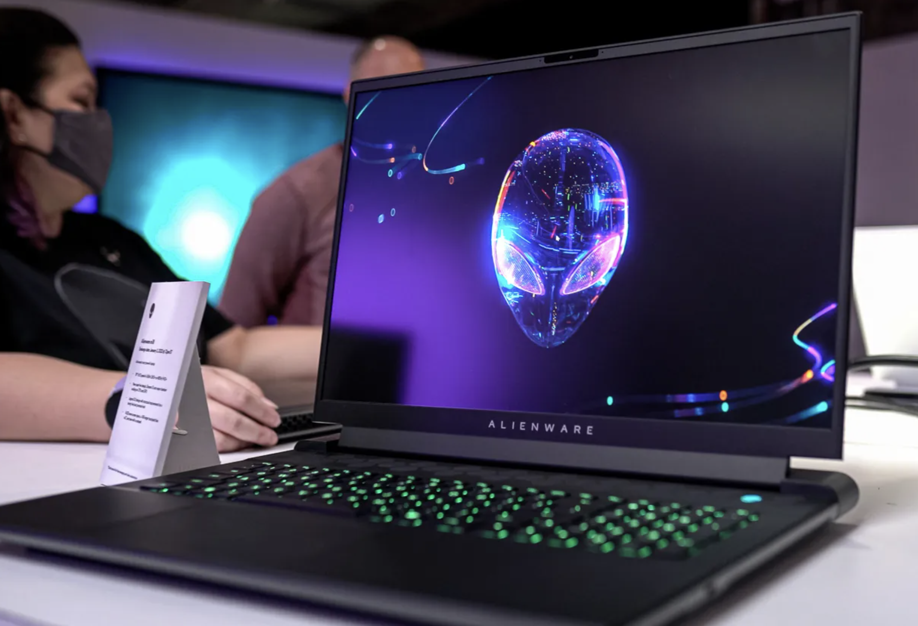 The Alienware m18 gaming laptop.