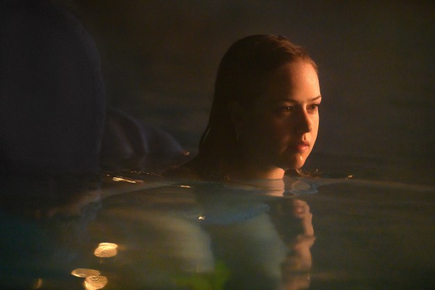 Amélie Hoeferle swims in a pool in Night Swim.
