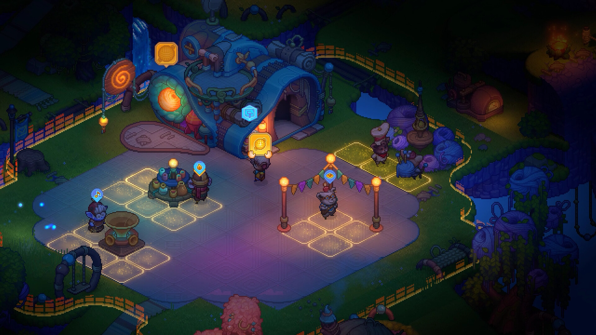 A Yordle throws a party in Bandle Tale: A League of Legends Story.