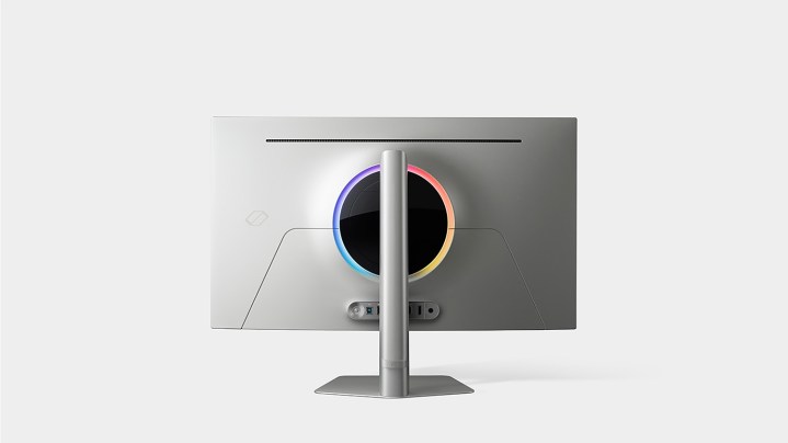 La parte trasera del monitor para juegos Odyssey OLED G8 de Samsung para 2024.