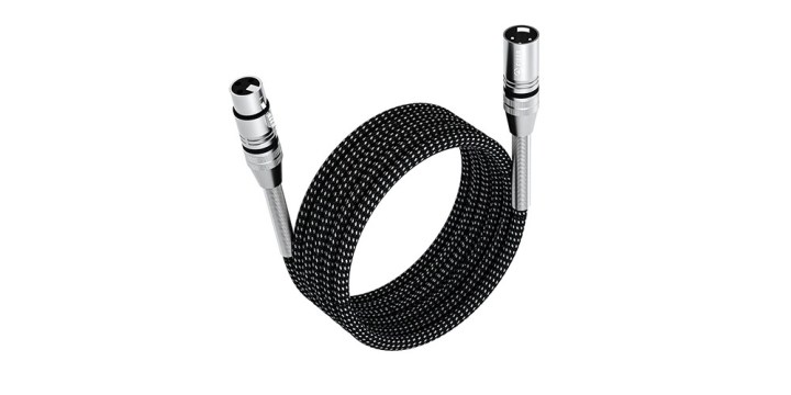 The Fibbr XLR Cable on a white background.