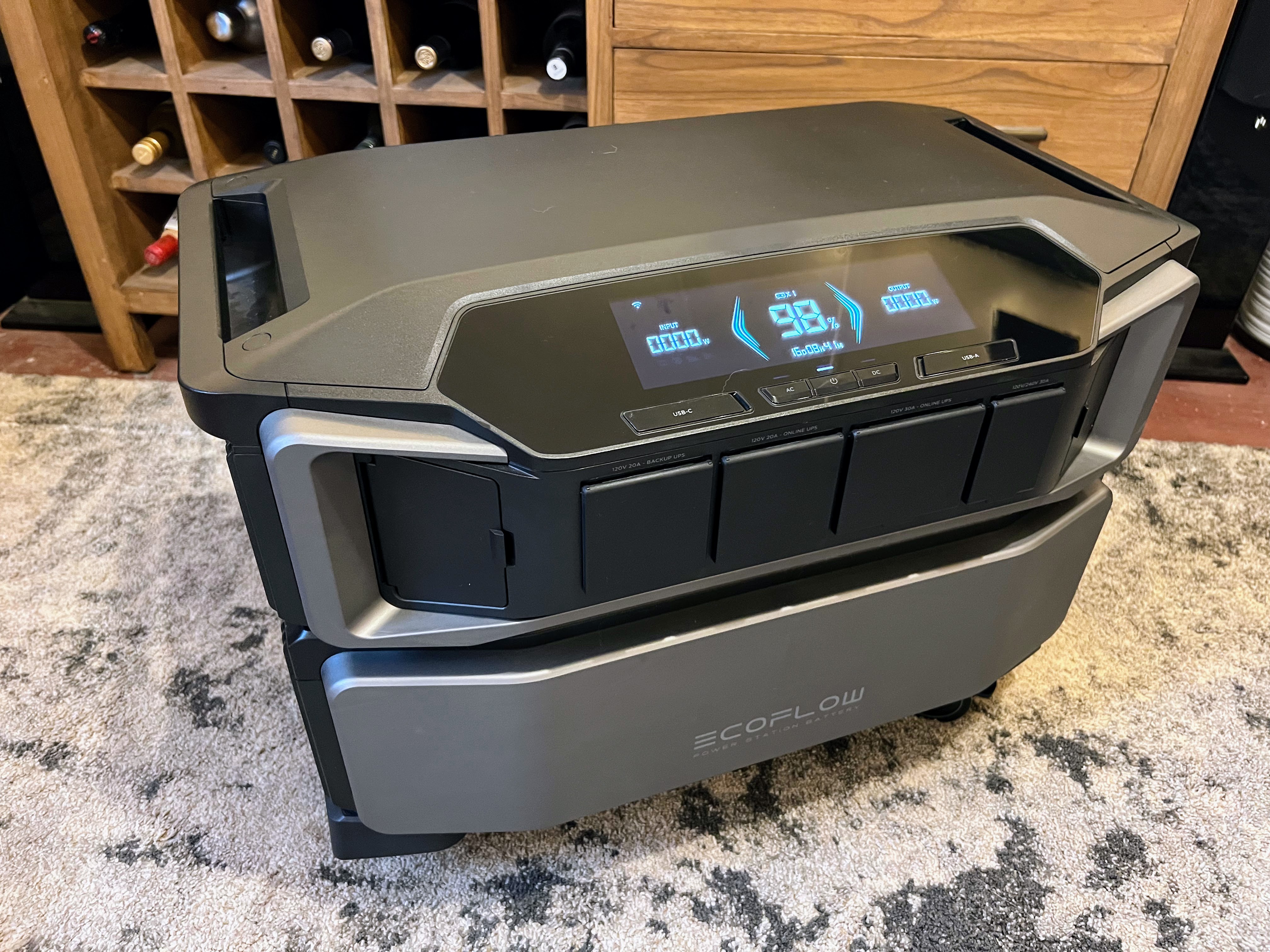 The EcoFlow Delta Pro Ultra looks like a high-tech pirate chest on wheels.